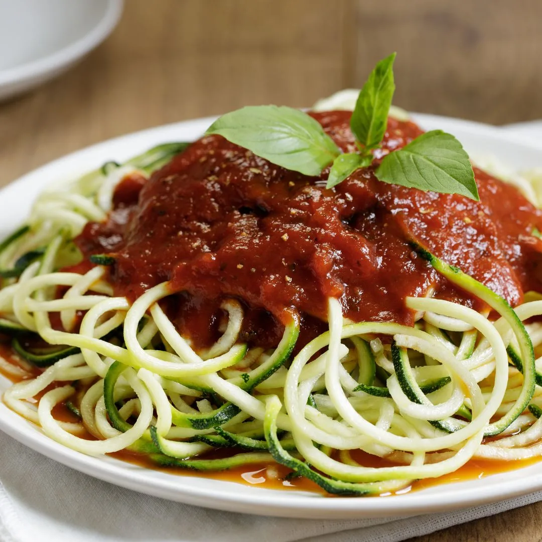 Espaguete De Abobrinha Molho De Tomate Fresco Receita Certa