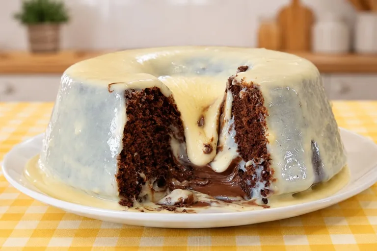 Imagem da Receita de Bolo Vulcão de Ninho com Nutella.