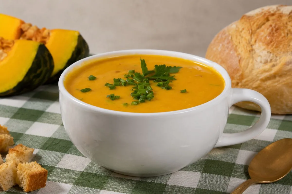 Imagem da Receita de Caldo Cremoso de Abóbora Cabotiá.