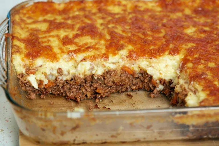 Polenta Recheada com Carne Moída