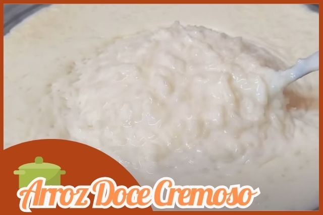 Arroz Doce Cremoso: tigela com arroz doce pronto para ser consumido