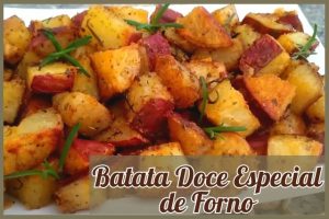 Batata Doce de Forno - Crocante e Macia- receitas saudáveis e fáceis