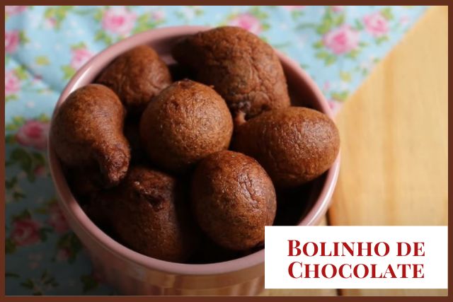 bolinho de chuva de chocolate