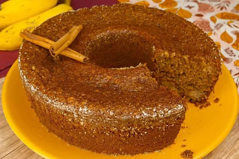 Imagem da Receita de Bolo Integral de Banana e Aveia