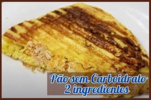 saudável pãozinho sem carboidrato 2 ingredientes - receitas saudáveis e fáceis