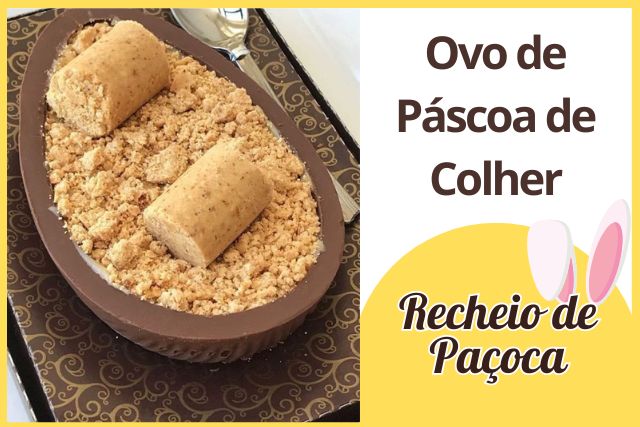 Recheio de Paçoca para Ovo de Páscoa de Colher