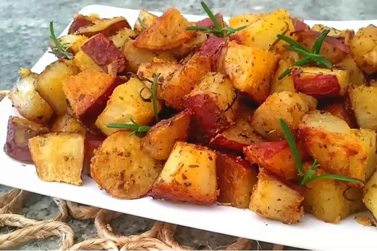 Batata Doce de Forno - Crocante e Macia