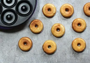massa de mini donuts tradicional