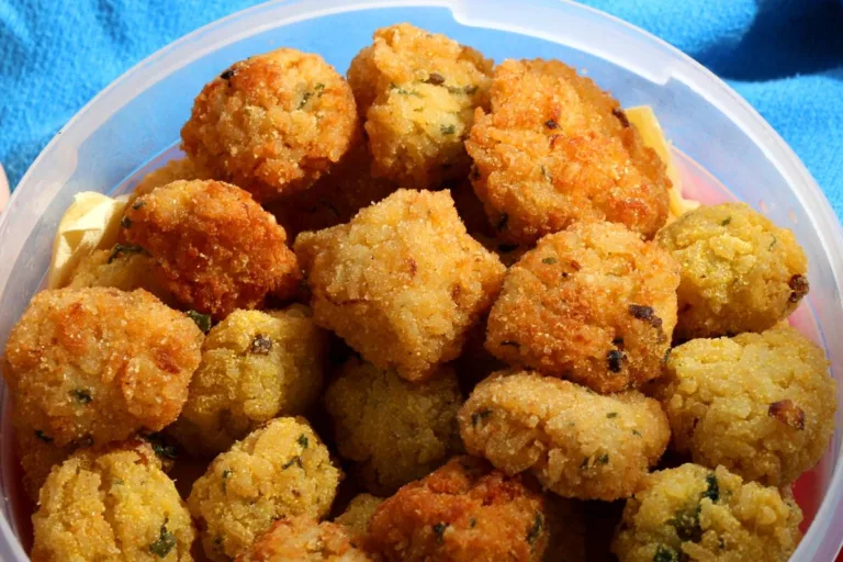 bolinho de arroz crocante