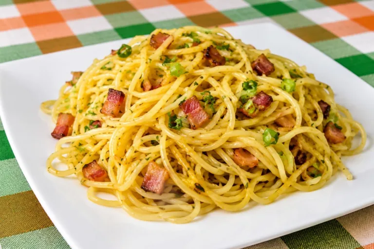 Imagem da Receita de Macarrão Alho e Óleo com Bacon.
