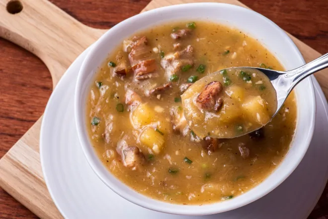 Imagem da Receita de Caldo de Mandioca com Carne