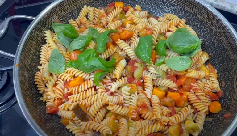 Macarrão com Legumes sem preparado na panela