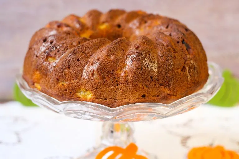 Origem/História da Receita: bolo de abóbora assado.