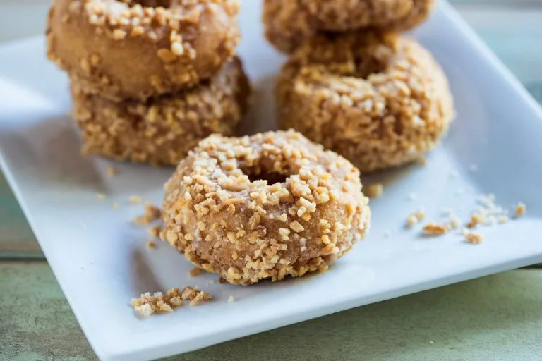 Massa de Paçoca - cake donuts receita