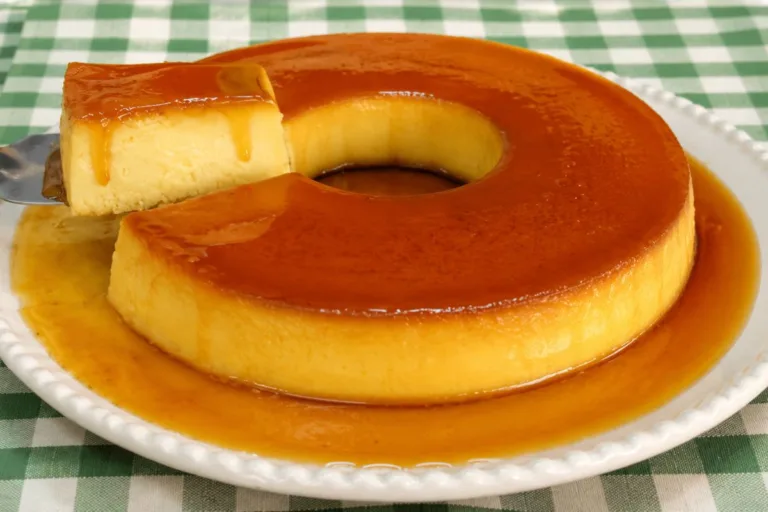 Imagem da Receita de Pudim de Padaria com Trigo e Coco.