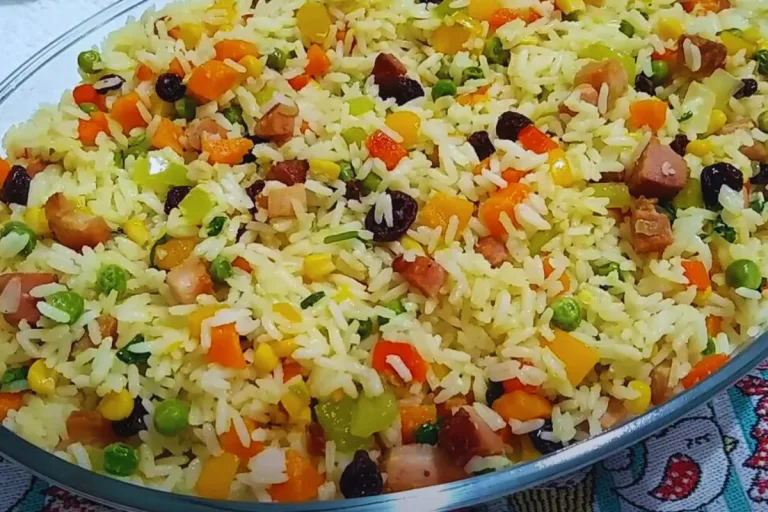 receita de arroz à grega tradicional