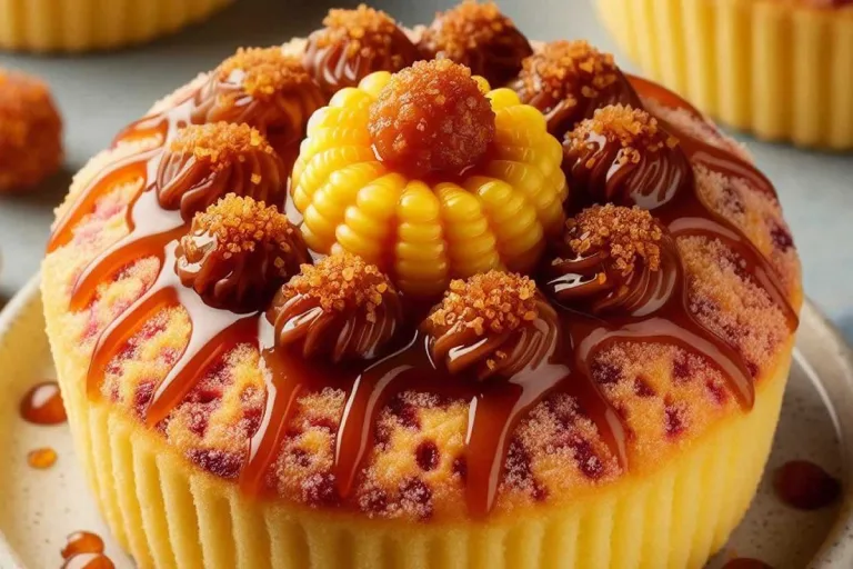 bolo de milho com goiabada e cobertura de brigadeiro simples