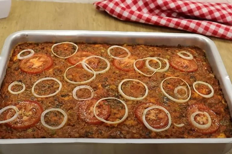 pizza de sardinha de liquidificador