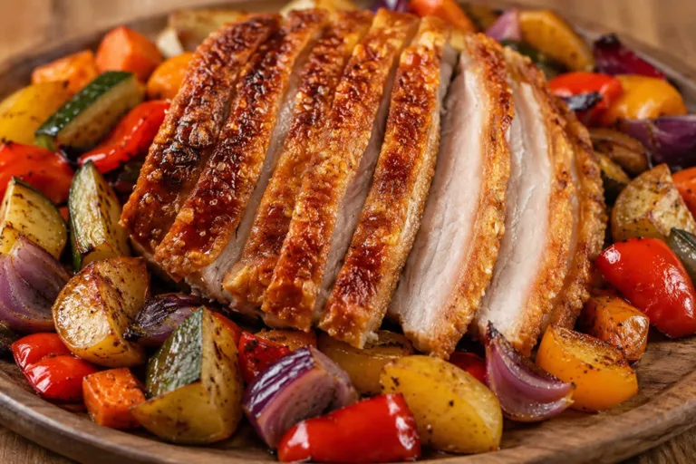 Imagem da Receita de Panceta Frita com Legumes