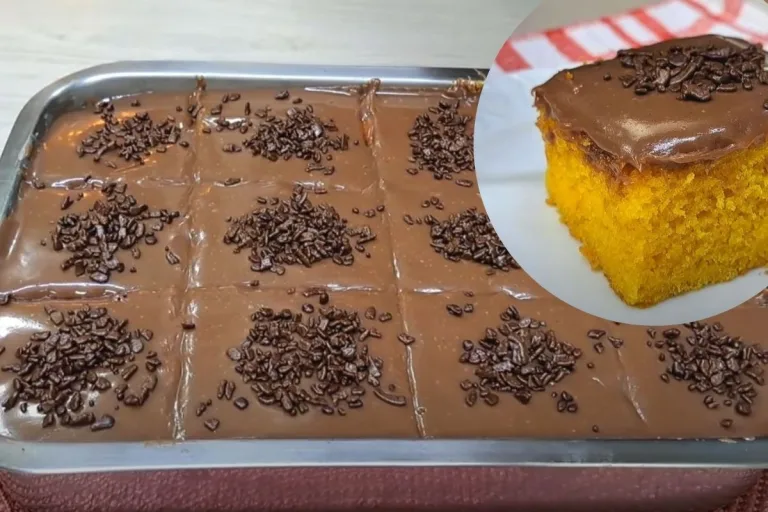 bolo de cenoura com cobertura de brigadeiro