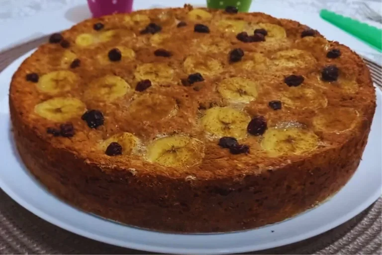 torta de banana sem açúcar