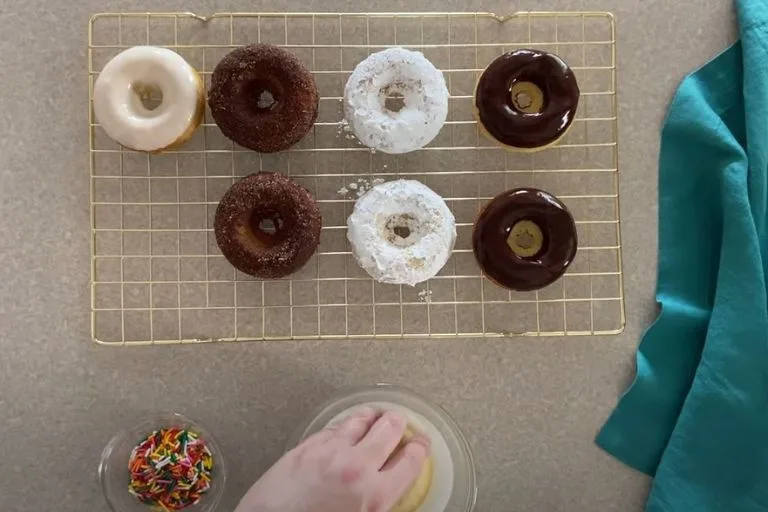 mini cake donuts massa de baunilha