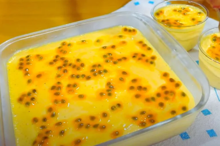 mousse de maracujá com tang