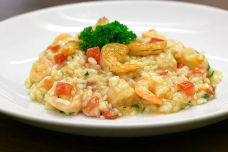 receita de risoto de camarão