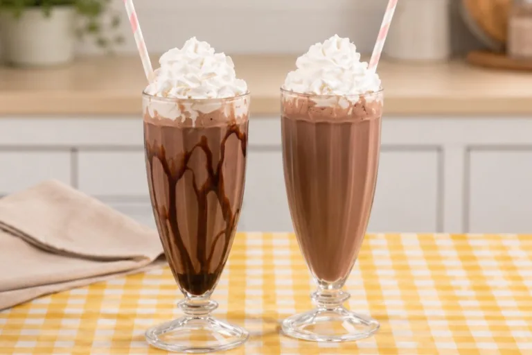 Imagem da Receita de Milk Shake Caseiro de Chocolate.