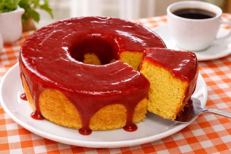 Imagem da Receita de Receita de Bolo de Fubá com Goiabada.