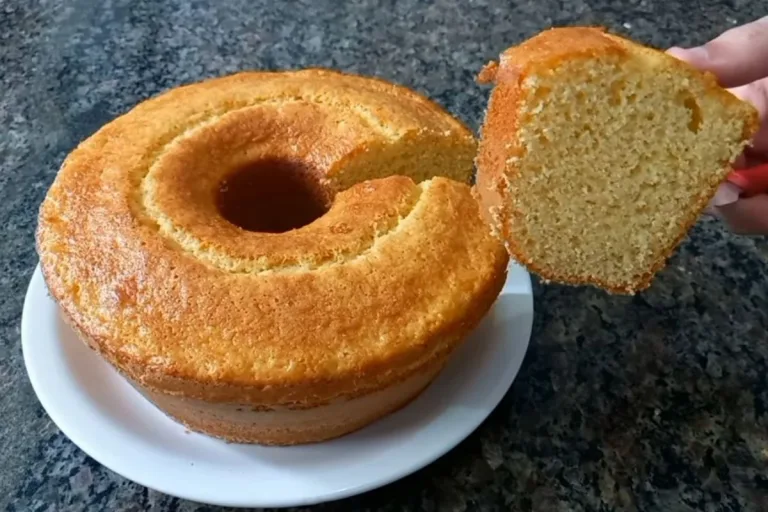 receita de bolo de fubá simples e fofinho