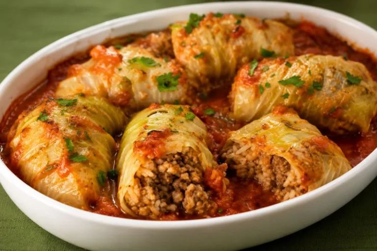 Imagem da Receita de Charuto de Repolho com Carne Moída.