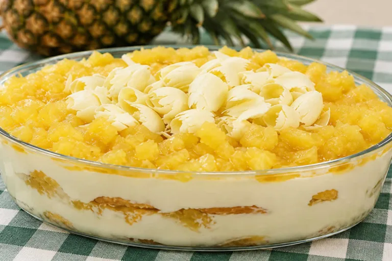 Imagem da Receita de Pavê de Abacaxi.