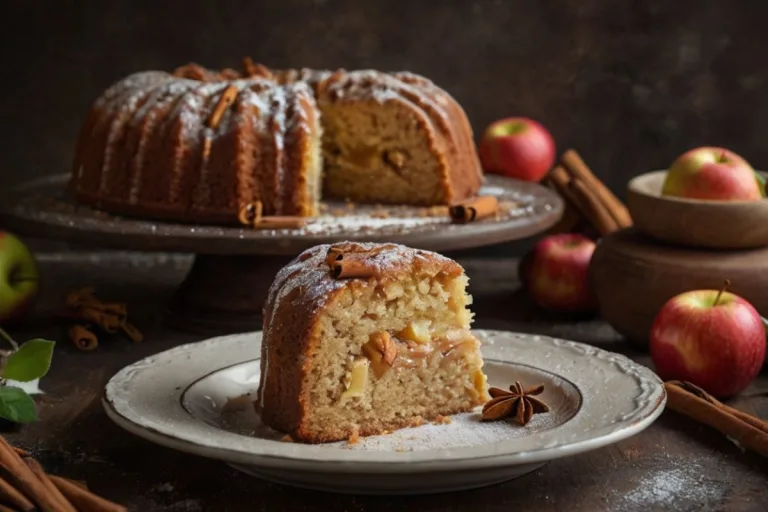 bolo de maçã com canela