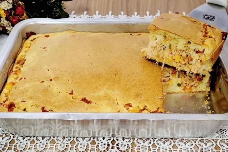 Imagem da Receita de Torta de Frango Sem Ovo e Sem Leite