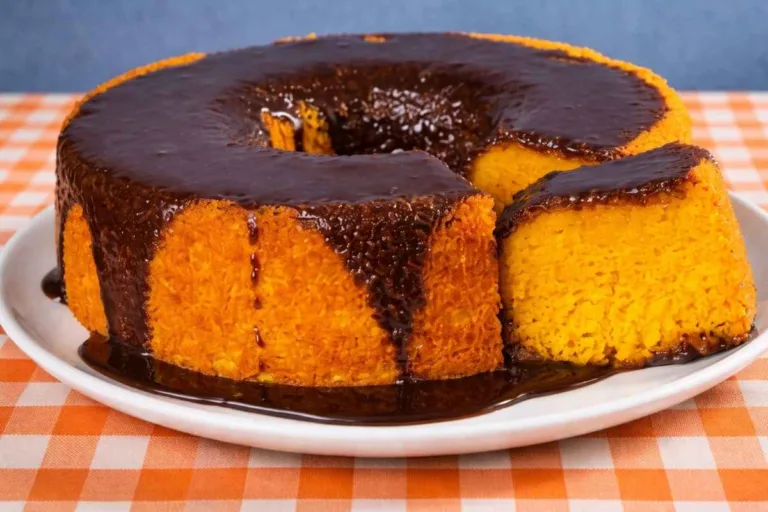 Imagem da Receita de Bolo de Cenoura Sem Açúcar.
