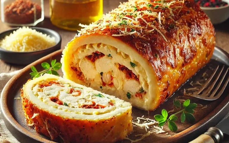 rocambole de bacalhau cremoso