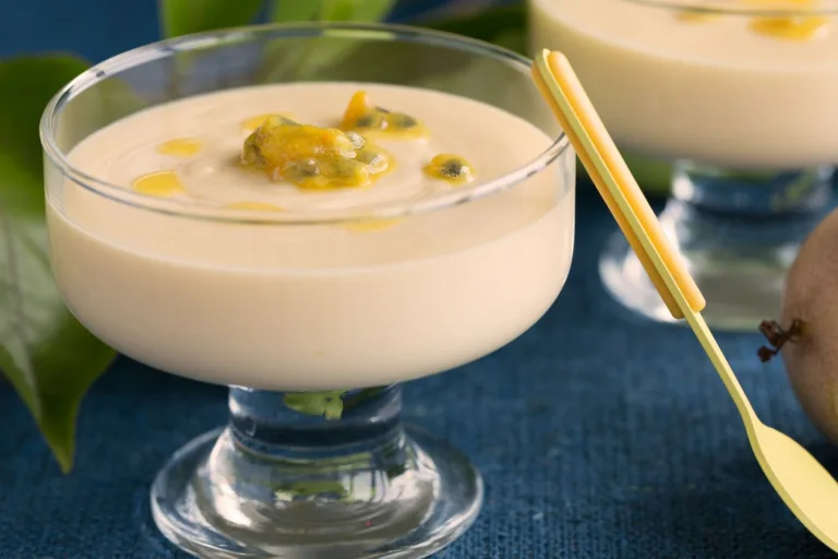 mousse de maracujá fit com leite em pó