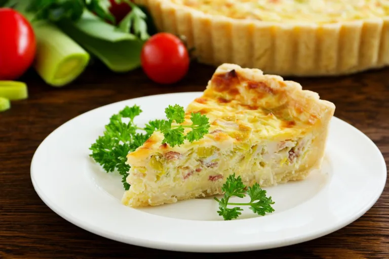 quiche de alho-poró