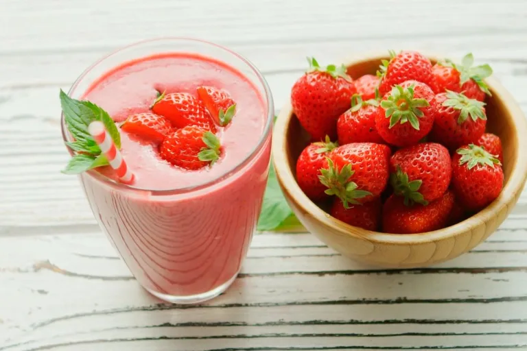 smoothie fit de morango