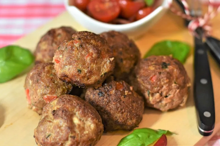 almôndegas de carne moída na airfryer