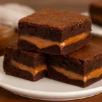 Imagem da Receita de brownie com recheio de doce de leite
