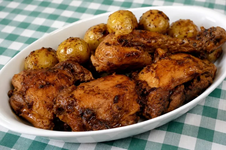 Imagem da Receita de Coxa e Sobrecoxa Assada na Panela de Pressão.