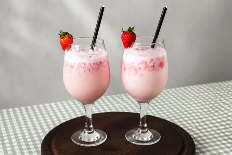 Imagem da Receita de Drink de Morango Sem Álcool.