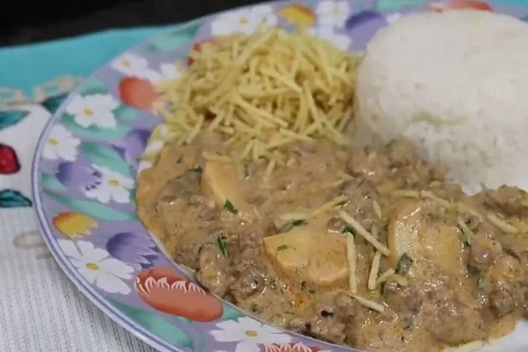 Imagem da receita de Strogonoff de Carne Moída