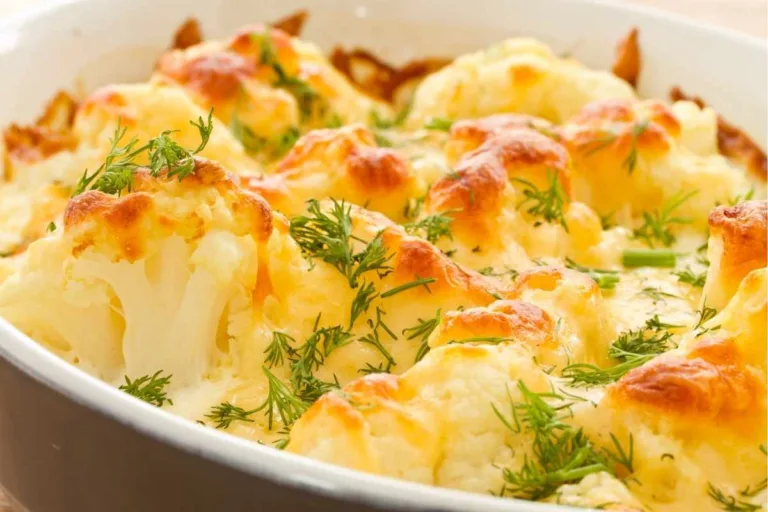 Imagem da Receita de Couve-Flor Cremosa de Forno.