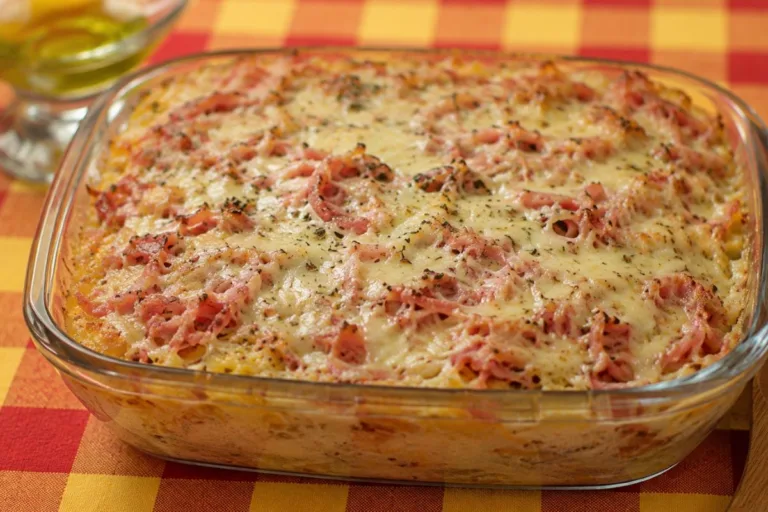 Imagem da Receita de Arroz de Forno com Presunto e Queijo.