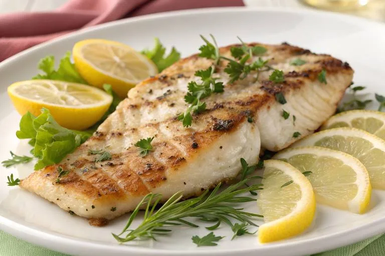 Imagem da Receita de Filé de Peixe Grelhado com Limão e Ervas