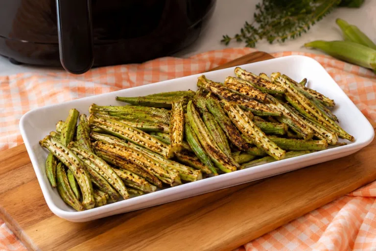 Imagem da Receita de Quiabo na Airfryer.