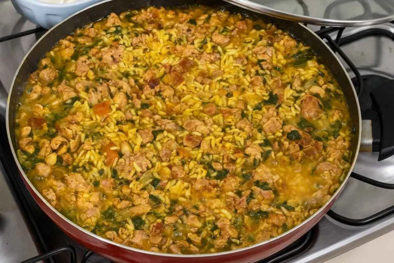 Imagem da Receita de Arroz com Linguiça Toscana.